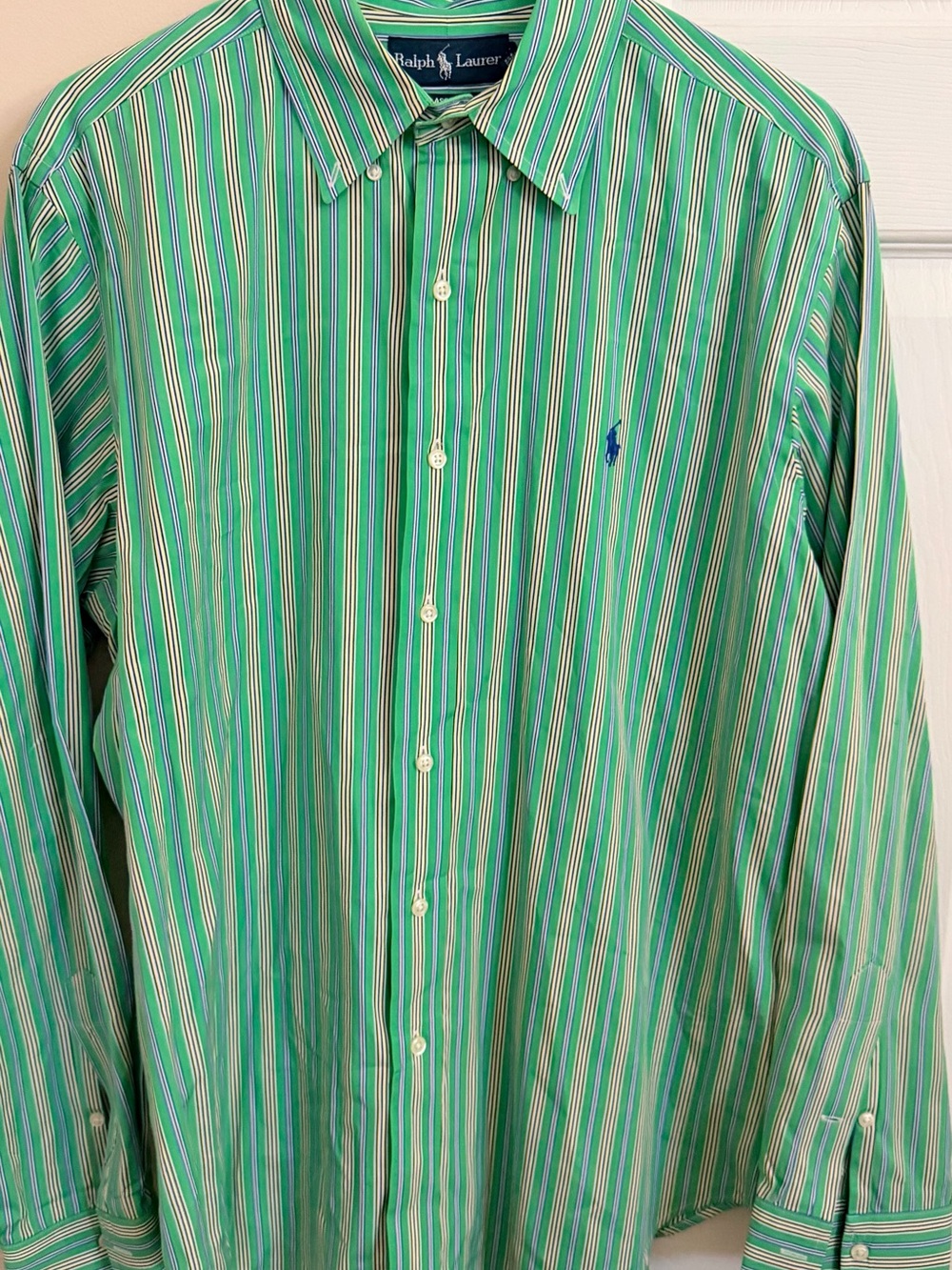 Ralph Lauren Classic Fit Multicolored 100% Cotton Men’s L Long Sleeve Button